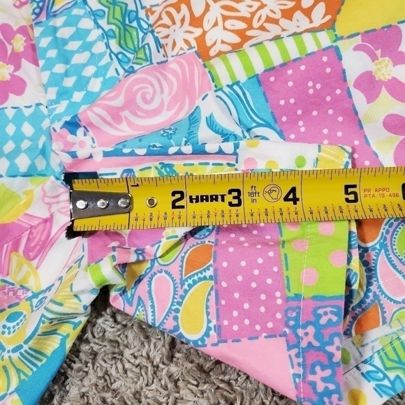 LILLY Pulitzer Palm Beach Fit Patchwork Style Shorts - Picture 3 of 9